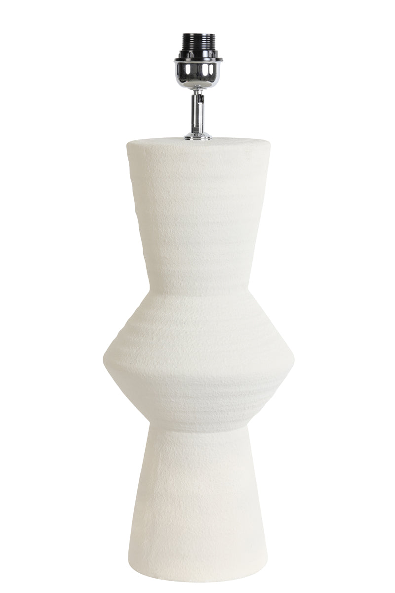 Lamp base 22,5x61 cm AYLA ceramics cream