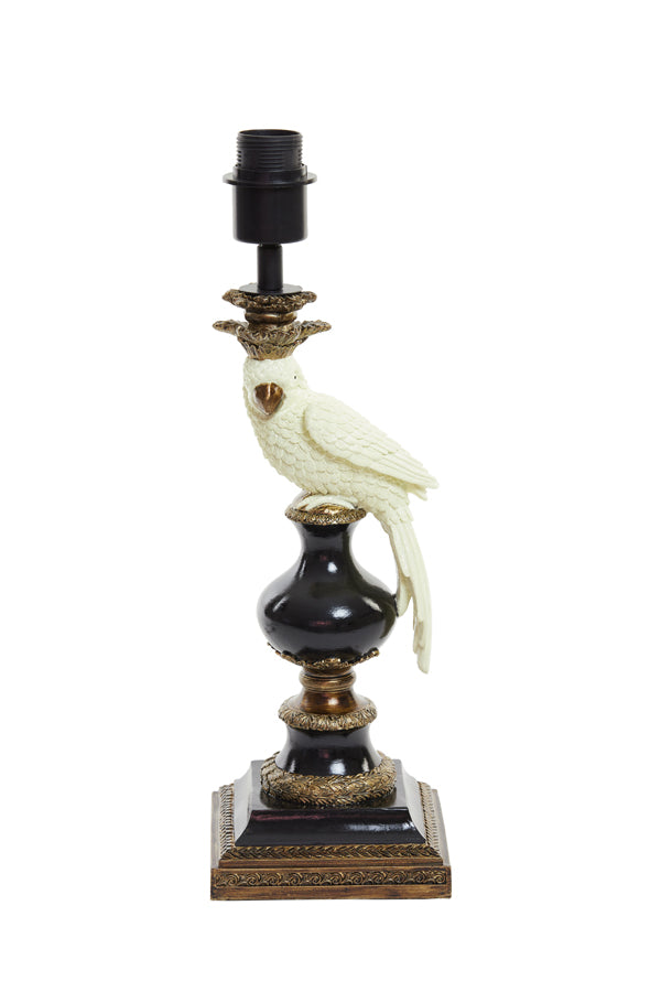 Lamp base 14,5x14,5x46,5 cm NYASA antique bronze-black-cream