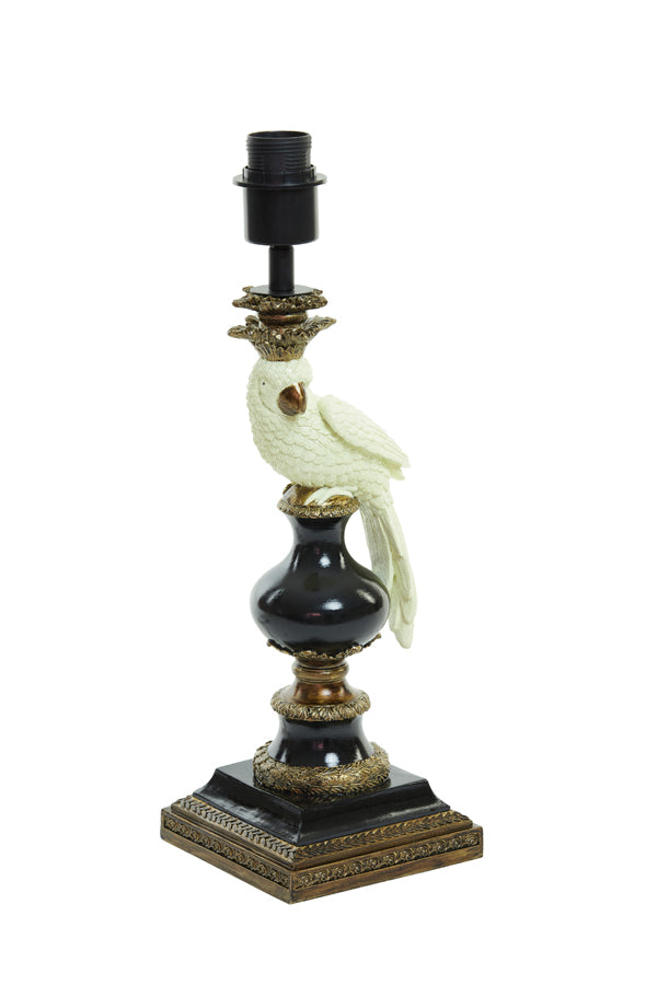 Lamp base 14,5x14,5x46,5 cm NYASA antique bronze-black-cream