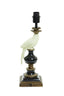 Lamp base 14,5x14,5x46,5 cm NYASA antique bronze-black-cream