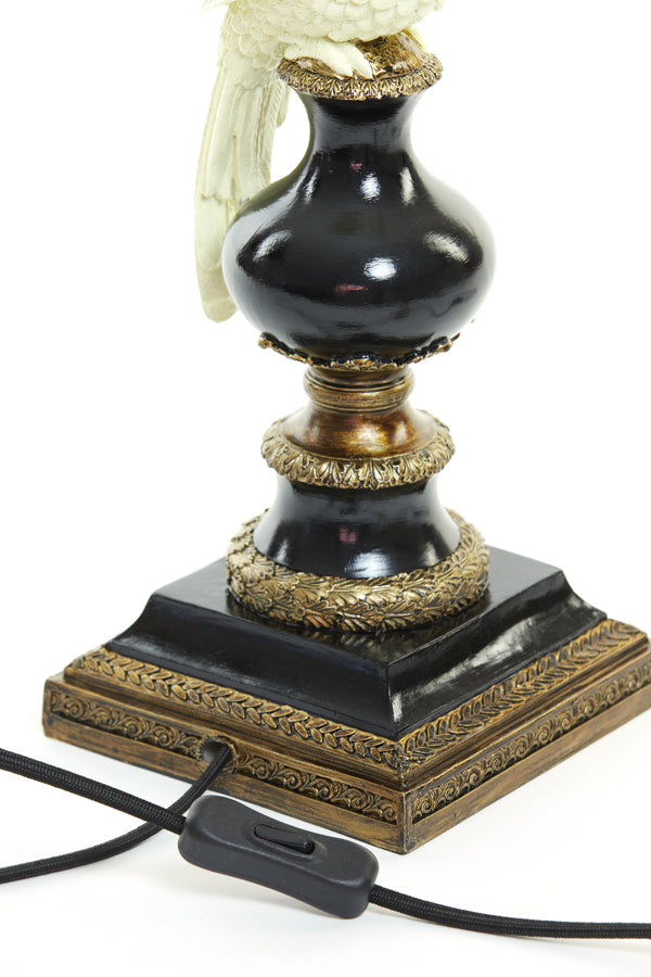 Lamp base 14,5x14,5x46,5 cm NYASA antique bronze-black-cream