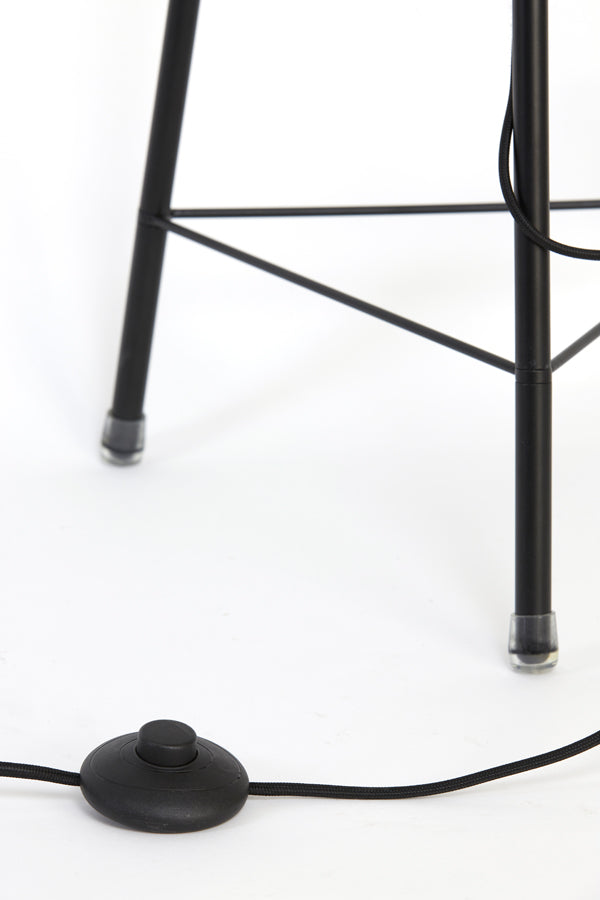Floor lamp tripod 42x132 cm PLUMERIA black
