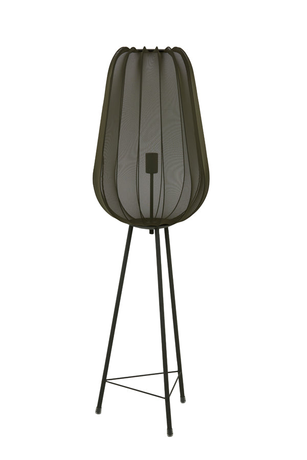 Floor lamp tripod 42x132 cm PLUMERIA dark green