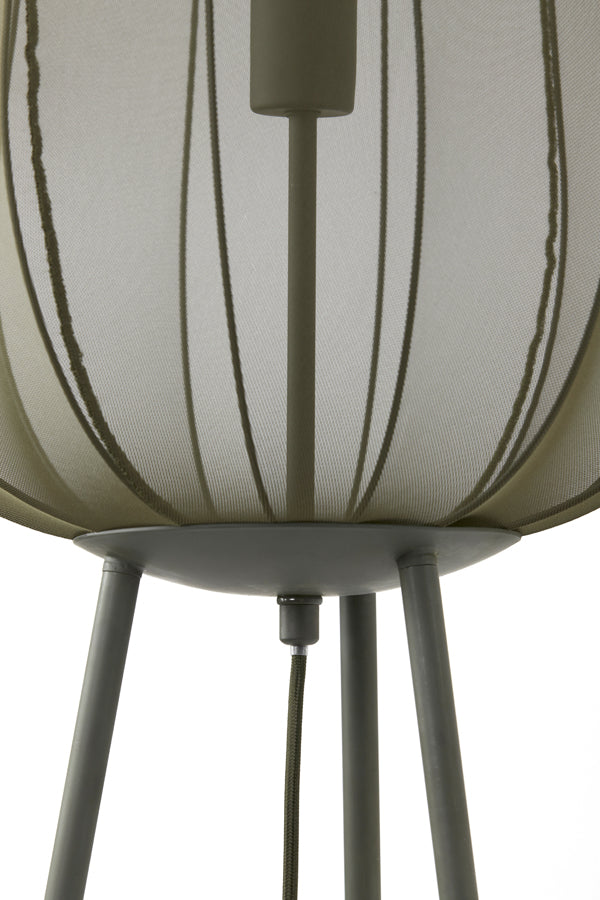 Floor lamp tripod 42x132 cm PLUMERIA dark green