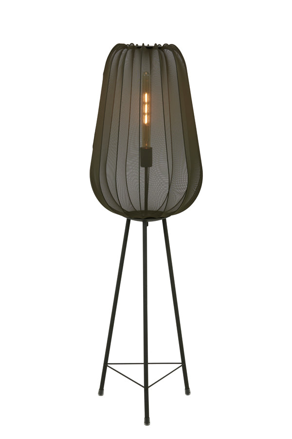 Floor lamp tripod 42x132 cm PLUMERIA dark green