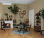 Floor lamp tripod 42x132 cm PLUMERIA dark green