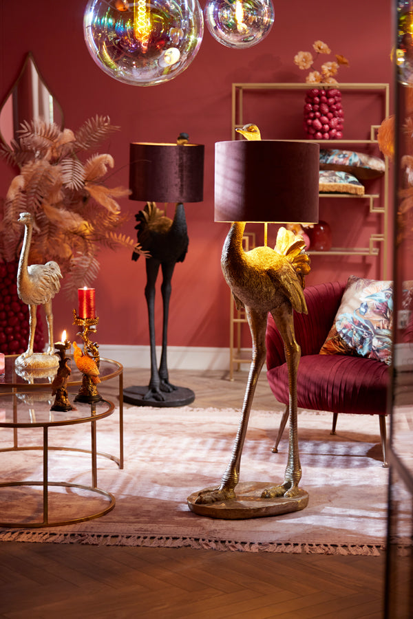 Floor lamp 62x50x146,5 cm OSTRICH antique bronze