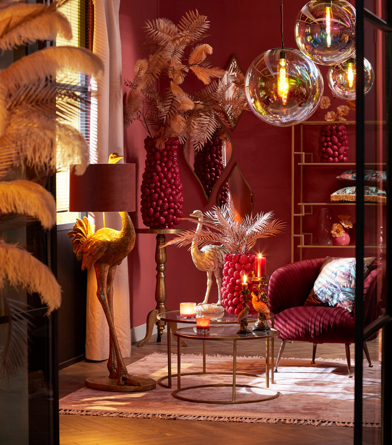 Floor lamp 62x50x146,5 cm OSTRICH antique bronze