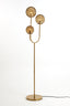 Floor lamp 3L E14 38x20x162 cm MAGDALA glass brown+gold