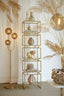 Floor lamp 3L E14 38x20x162 cm MAGDALA glass brown+gold