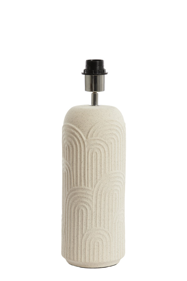 Lamp base 14x43,5 cm DIEGO ceramics ecru