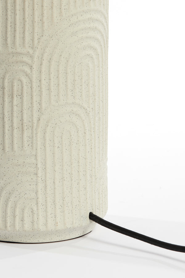 Lamp base 14x43,5 cm DIEGO ceramics ecru