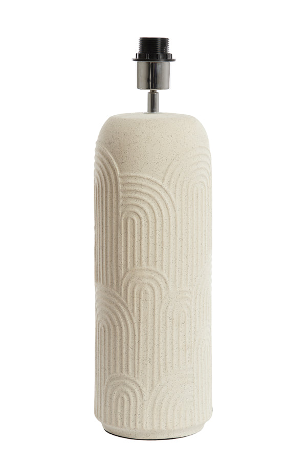 Lamp base 15,5x51 cm DIEGO ceramics ecru