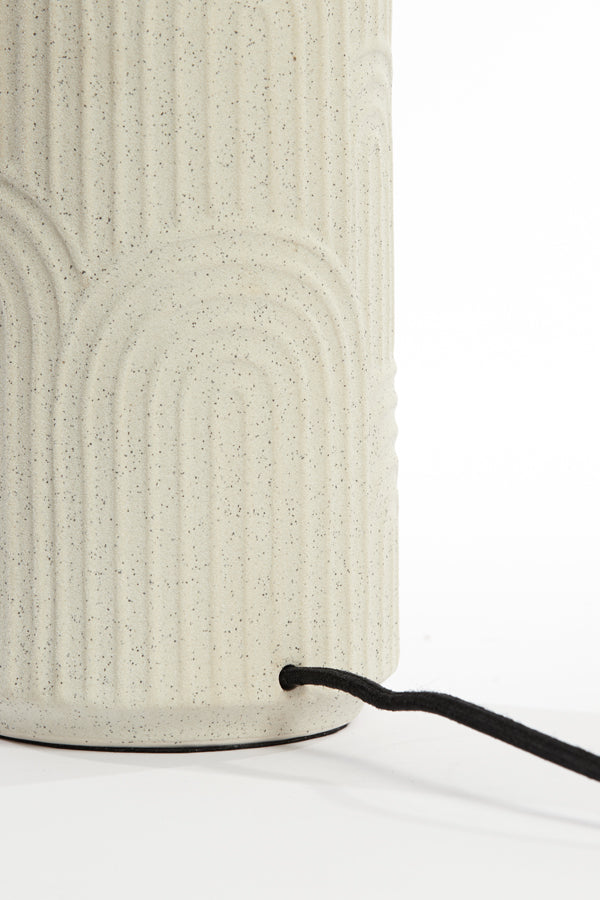 Lamp base 15,5x51 cm DIEGO ceramics ecru