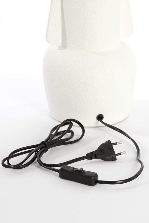 Lamp base 16x37,5 cm MATARAM ceramics white
