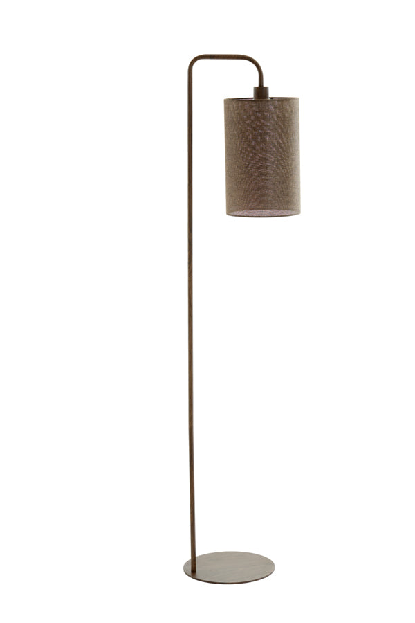Floor lamp 33,5x28x155 cm DONIO wood print d brown+d brown