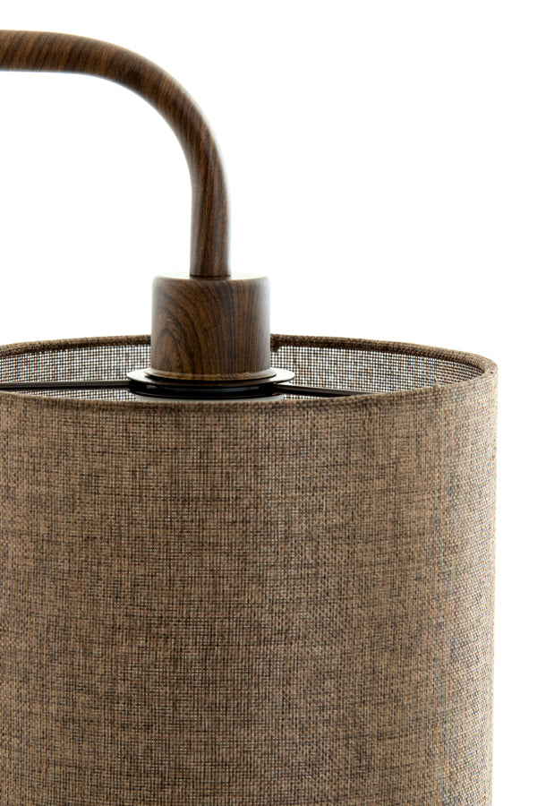 Floor lamp 33,5x28x155 cm DONIO wood print d brown+d brown