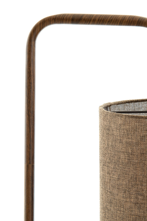 Floor lamp 33,5x28x155 cm DONIO wood print d brown+d brown