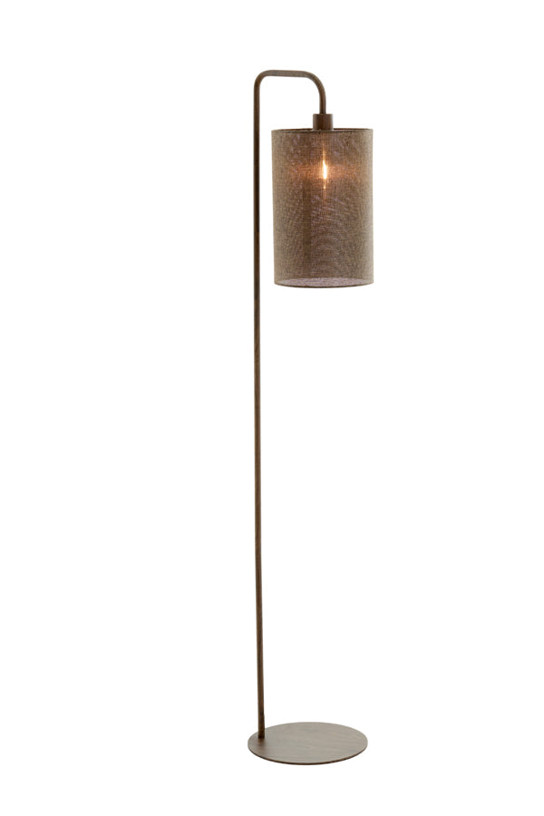 Floor lamp 33,5x28x155 cm DONIO wood print d brown+d brown