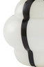 Lamp base 22x28 cm YLIEN glass cream-black+black