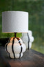 Lamp base 22x28 cm YLIEN glass cream-black+black