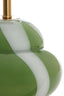 Lamp base 22x28 cm YLIEN glass green-white+gold
