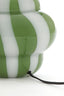 Lamp base 22x28 cm YLIEN glass green-white+gold