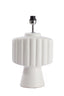 Lamp base 29,5x18,5x49 cm GANDARA ceramics matt cream
