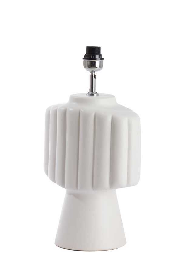 Lamp base 29,5x18,5x49 cm GANDARA ceramics matt cream
