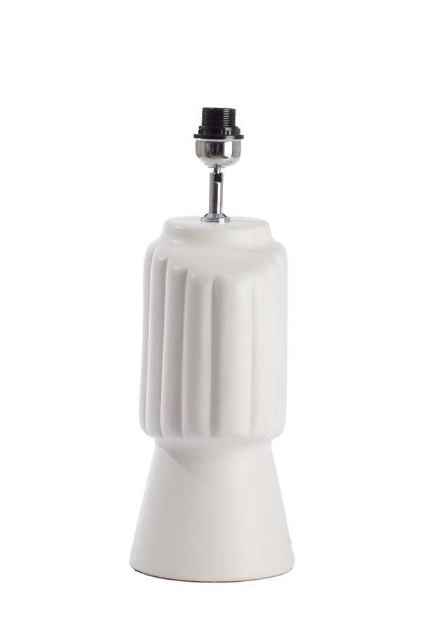 Lamp base 29,5x18,5x49 cm GANDARA ceramics matt cream