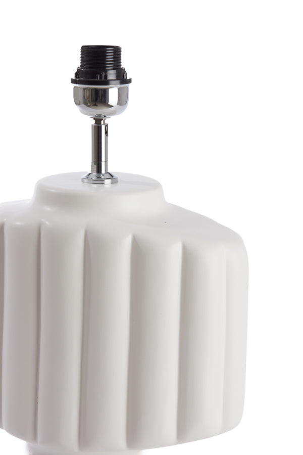 Lamp base 29,5x18,5x49 cm GANDARA ceramics matt cream