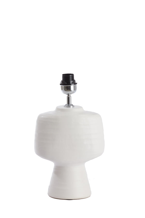 Lamp base 22,5x14,5x39 cm GANDORO ceramics matt cream