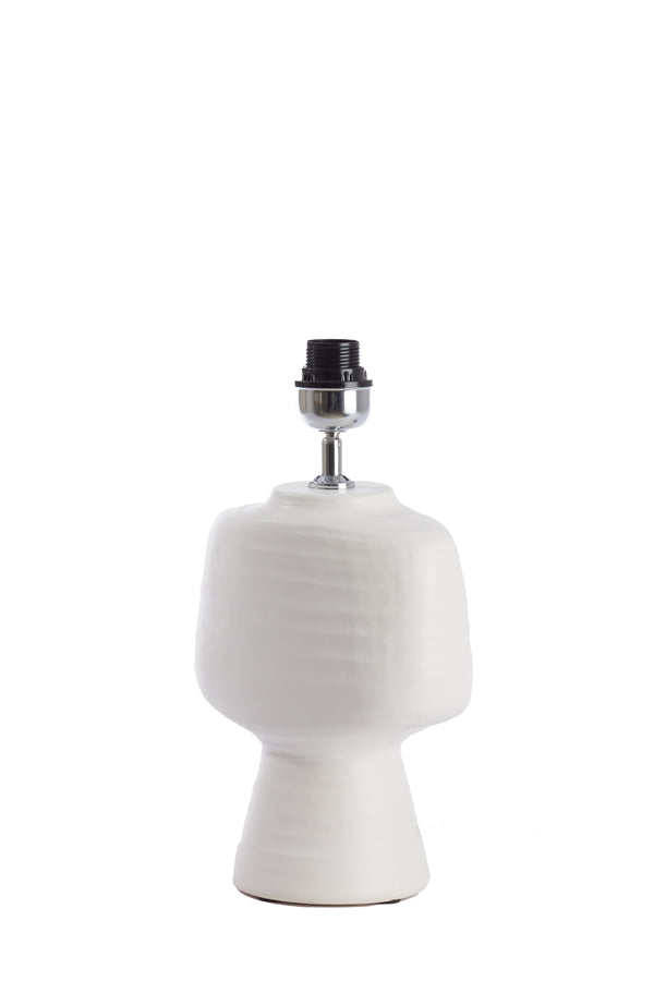 Lamp base 22,5x14,5x39 cm GANDORO ceramics matt cream