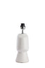 Lamp base 22,5x14,5x39 cm GANDORO ceramics matt cream