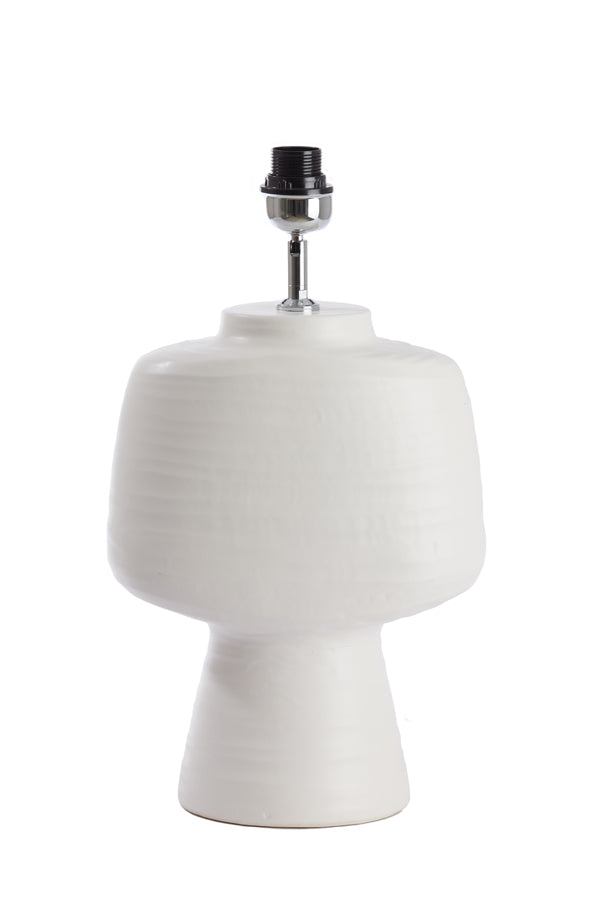Lamp base 29,5x18,5x49 cm GANDORO ceramics matt cream