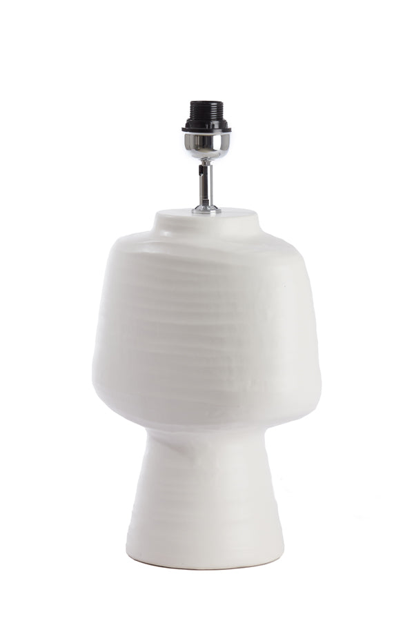 Lamp base 29,5x18,5x49 cm GANDORO ceramics matt cream