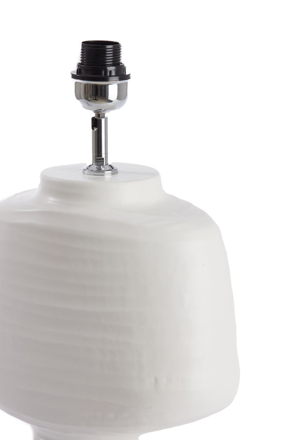 Lamp base 29,5x18,5x49 cm GANDORO ceramics matt cream