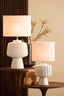 Lamp base 29,5x18,5x49 cm GANDORO ceramics matt cream