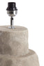 Lamp base 27,5x48 cm LEZAMA ceramics raw vintage grey