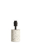 Lamp base 11x25 cm RANDY terrazzo white+matt black