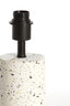 Lamp base 11x25 cm RANDY terrazzo white+matt black