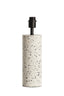 Lamp base 11,5x41 cm RANDY terrazzo white+matt black