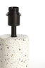 Lamp base 11,5x41 cm RANDY terrazzo white+matt black