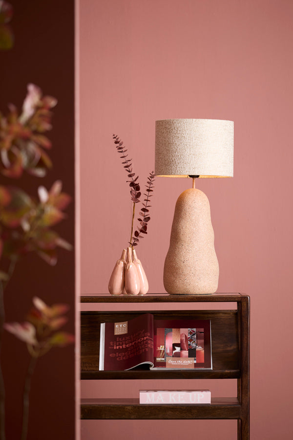 Lamp base 22x51 cm AGADO light pink