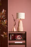 Lamp base 22x51 cm AGADO light pink