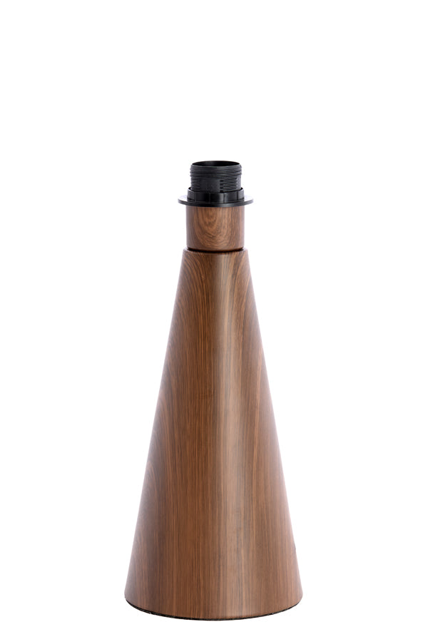 Lamp base 13,5x33,5 cm DINAN wood print dark brown