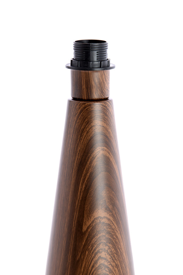 Lamp base 13,5x33,5 cm DINAN wood print dark brown
