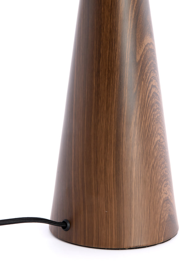 Lamp base 13,5x33,5 cm DINAN wood print dark brown
