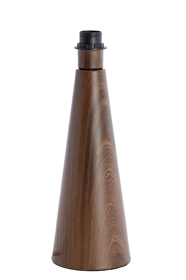 Lamp base 14x40 cm DINAN wood print dark brown