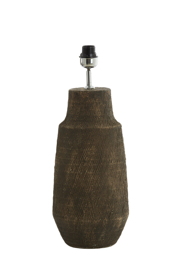 Lamp base 22,5x57 cm KIDIRA ceramics dark brown